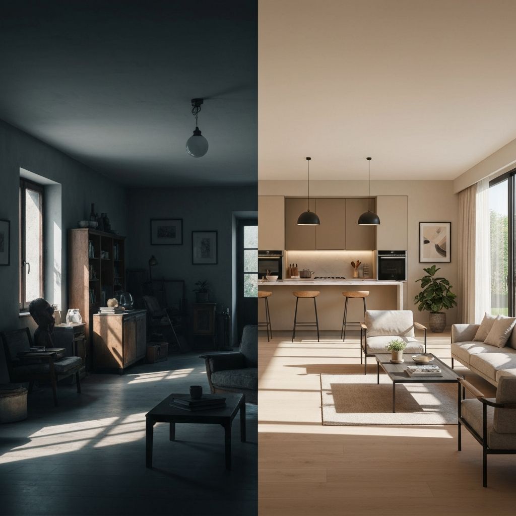 Before and after visualization